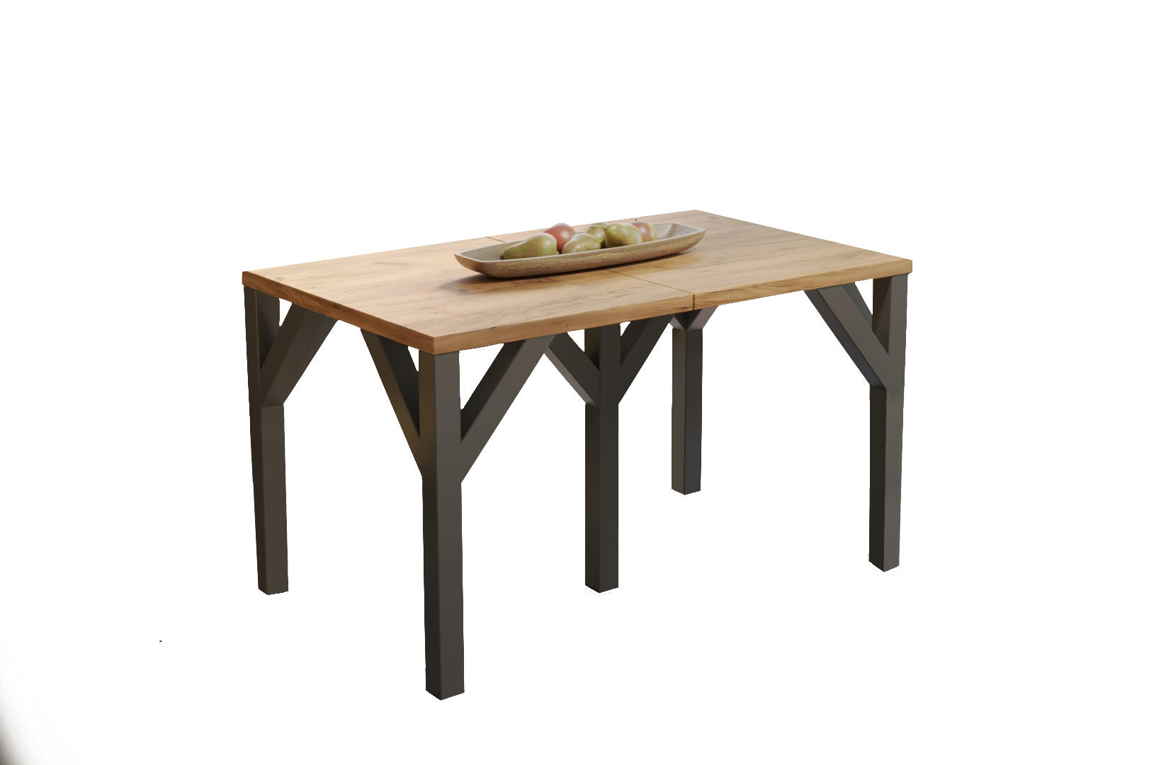 ESSTISCH Dunaj ausziehbar bis 295 cm - Eiche Bianco, Holzwerkstoff (130/90/75cm) - Endo-Moebel