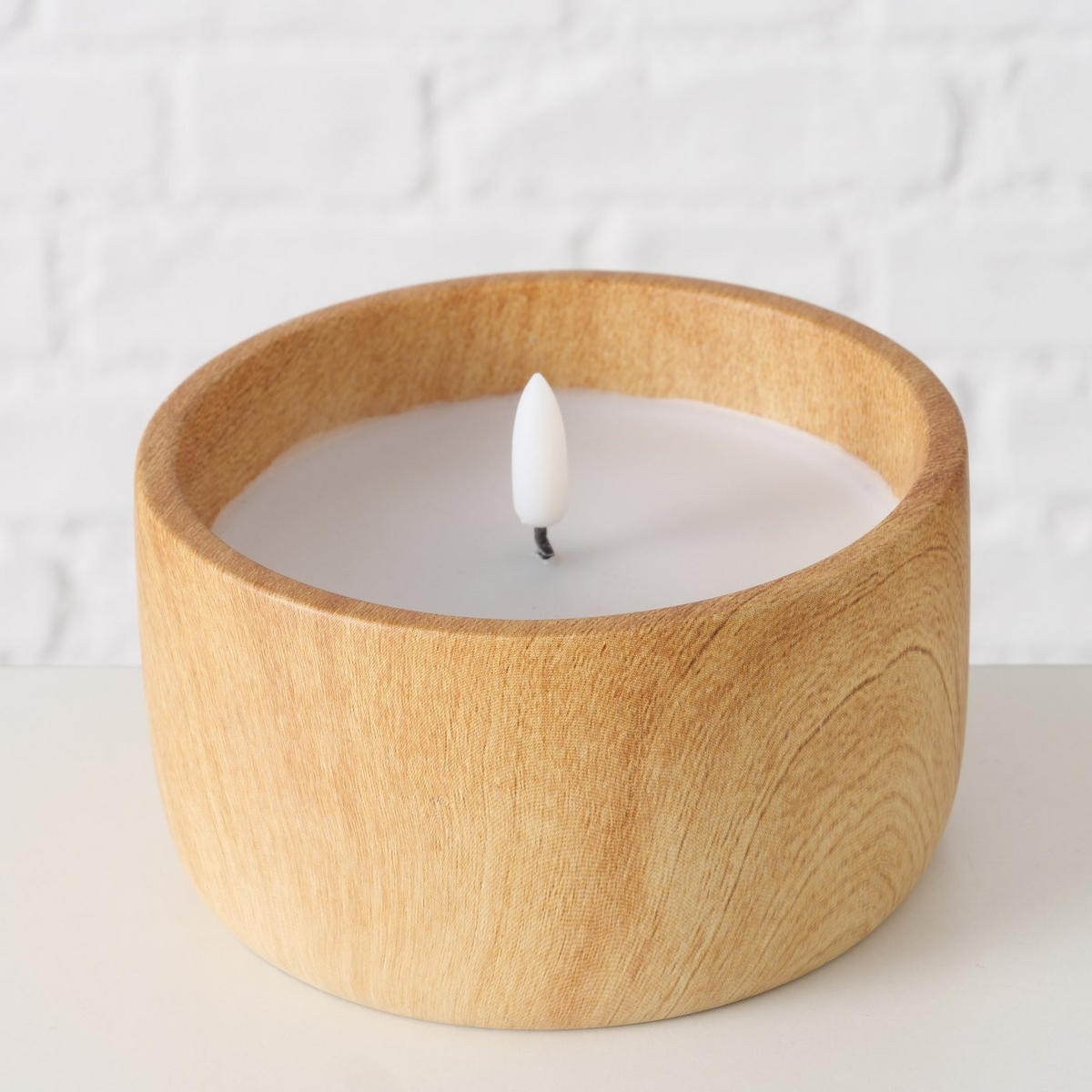 WACHSKERZE LED Yuna 8 cm - Beige, Paraffin (12/12/8cm) - Boltze Home