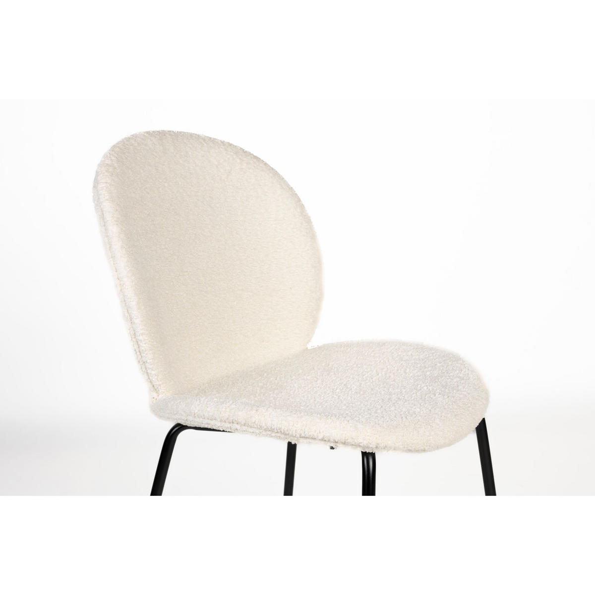ESSZIMMERSTUHL Bonnet Creme/ Weiß - 2 er Set - Weiß, Kunststoff (45/84/53cm) - Zuiver