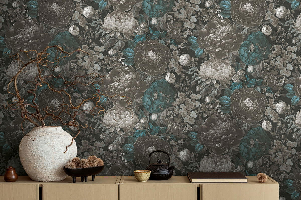 VLIESTAPETE Schwarz 53/1005 cm - Schwarz, Textil (53/1cm) - KUNSTLOFT