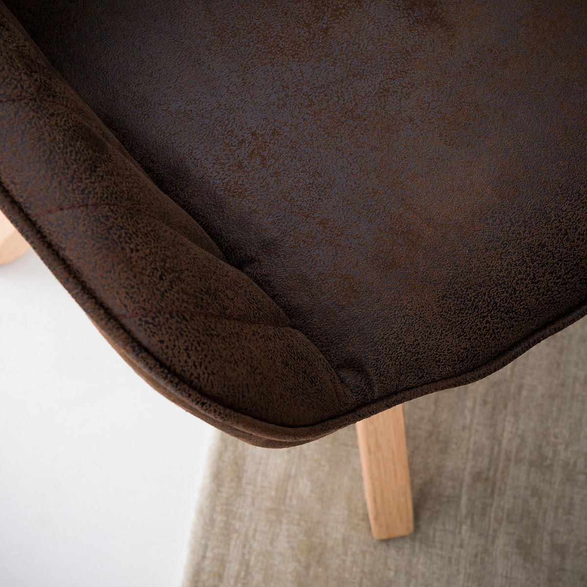 ARMLEHNENSTUHL - Drehbar - Braun, Textil (60/83/65cm) - home24