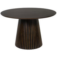 ESSTISCH Barletta rund - Dunkelbraun, Eichenholz/Holz (120/120/76cm) - Mr. Deko