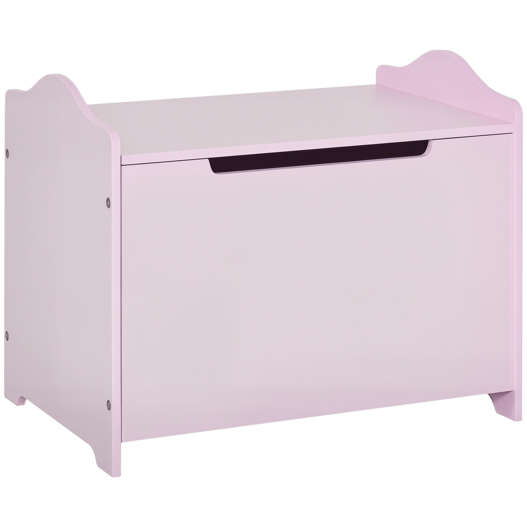 SPIELZEUGTRUHE DE-17224 mit Gasdruckdämpfer, MDF Rosa - Pink, Metall (101.6/152.4cm) - ComfortXL