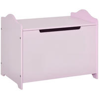 SPIELZEUGTRUHE DE-17224 mit Gasdruckdämpfer, MDF Rosa - Pink, Metall (101.6/152.4cm) - ComfortXL