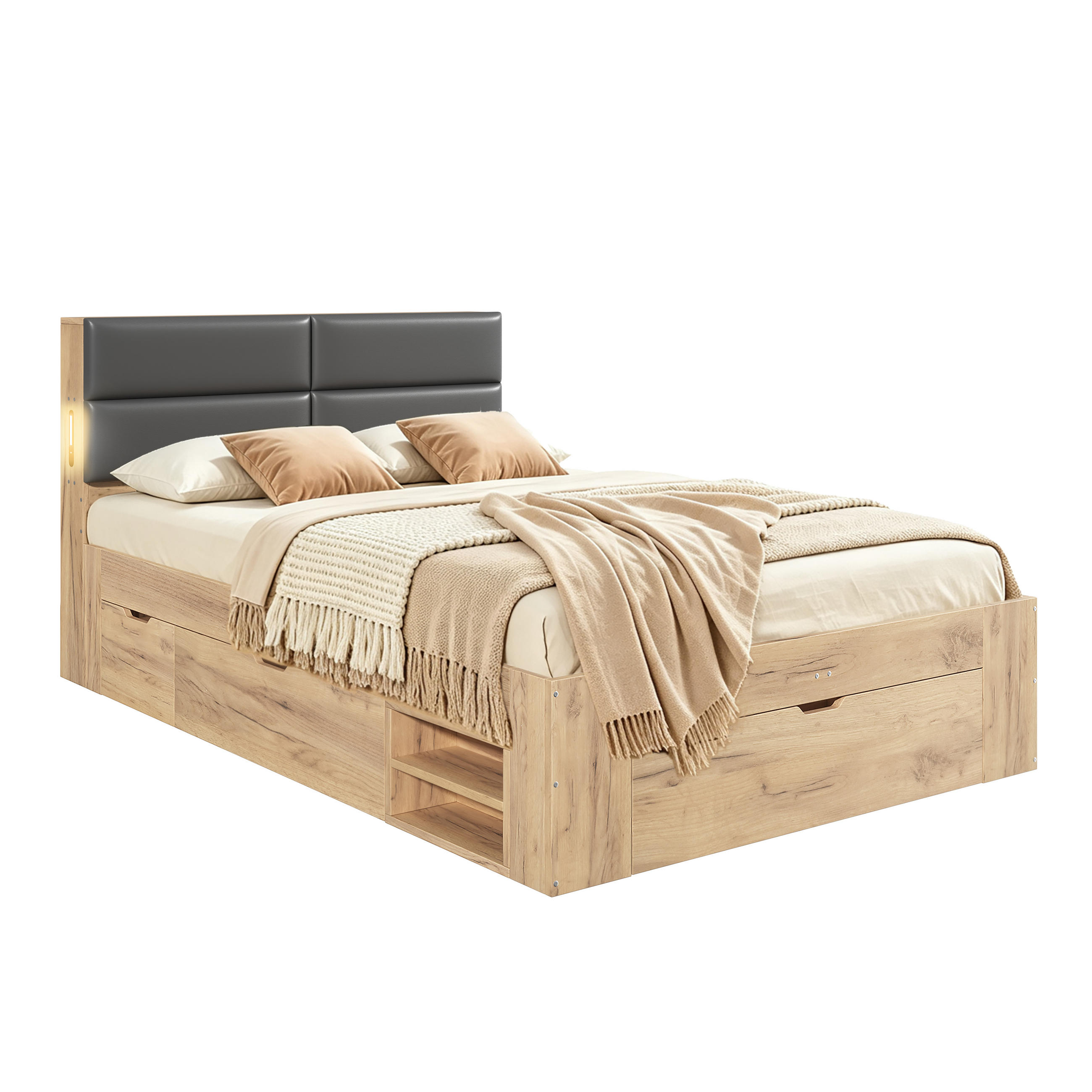 Flieks Kinderbett Natur 140x200 cm
