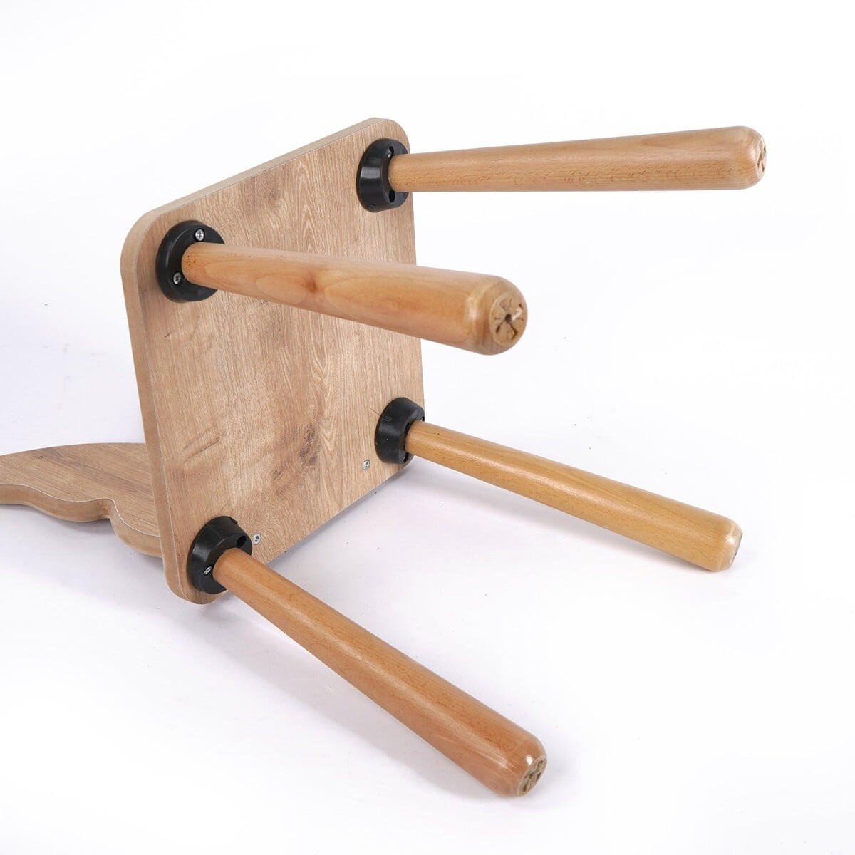 KINDERSTUHL mit schmetterlingslehne 30/30/57 cm - Eichefarben, Holzwerkstoff (30/57/31cm) - Calicosy