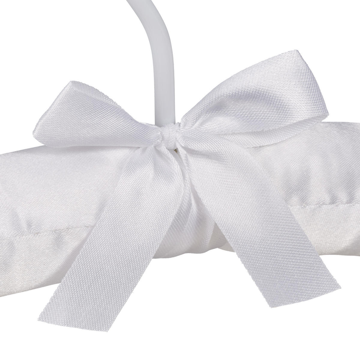 KLEIDERBÜGEL Set - Weiß, Holz/Textil (38/14/3cm) - Relaxdays