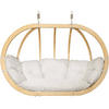 HÄNGESESSEL CALLISTO ,Creme - Creme, Holz/Textil (175/120/82cm) - KONSIMO®