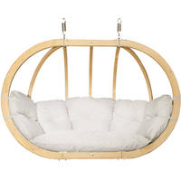 HÄNGESESSEL CALLISTO ,Creme - Creme, Holz/Textil (175/120/82cm) - KONSIMO®