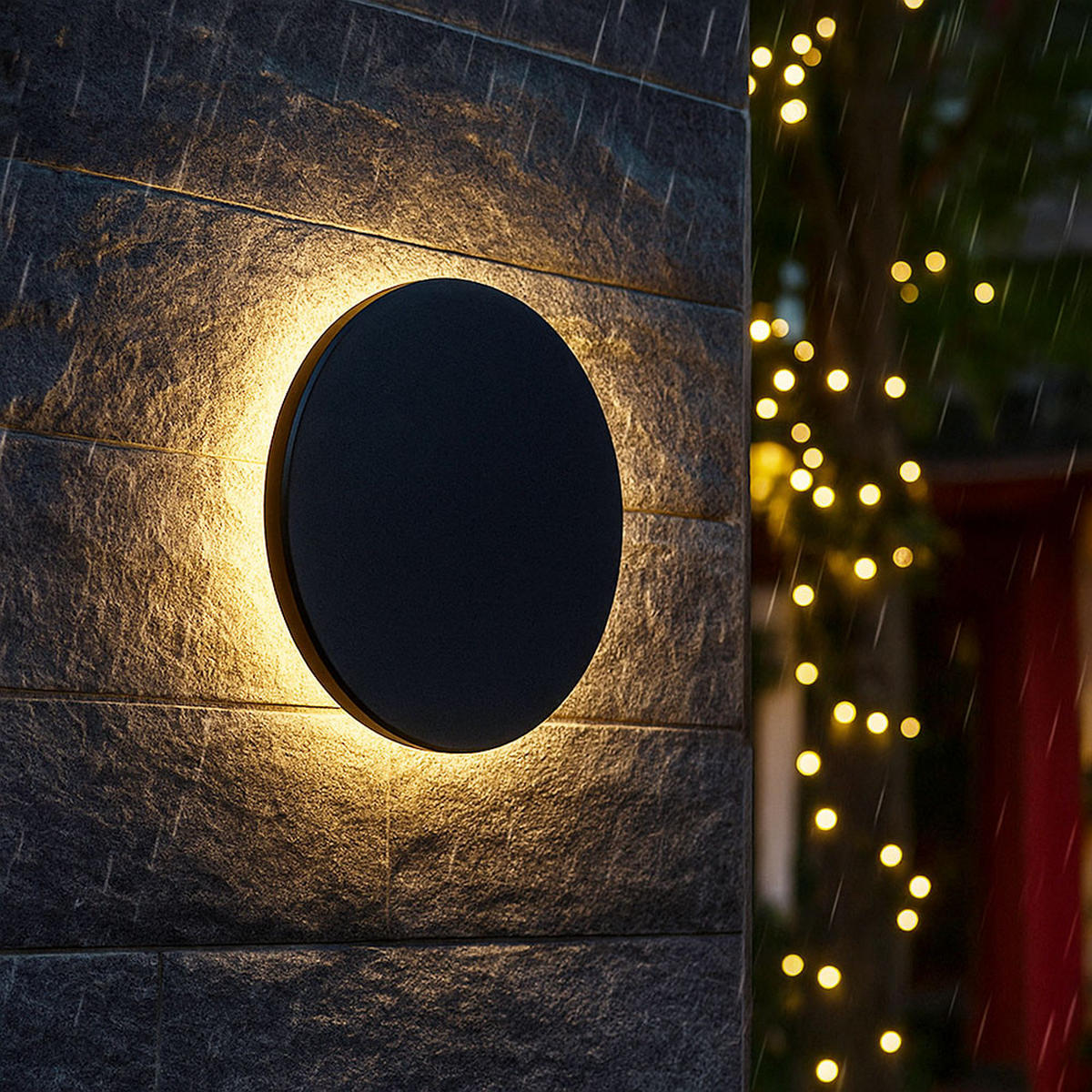 LED AUSSENLEUCHTE Lamont Schwarz - Schwarz, Kunststoff (25.2/4.8/25.2cm) - Globo Lighting