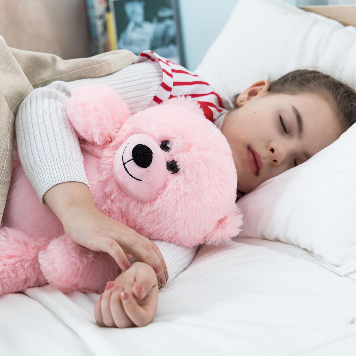 TEDDYBÄR süße Plüschtiere 25cm Rosa - Pink, Textil (10/12cm) - Vercart