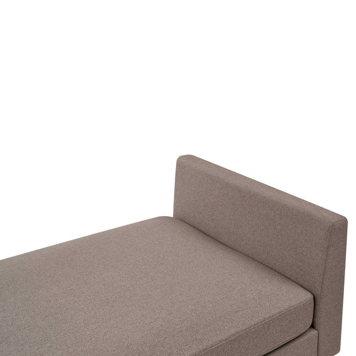 ČALOUNĚNÉ LEHÁTKO CHAISE LONGUE Látka Taupe Archiane - černá/béžová, textil (170/60/85cm) - Beliani