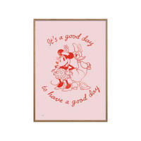POSTER mit Rahmen Disney - Disney - It's a Good Day to Have a Good Day - Pink/Eichefarben, Holz/Papier (30/40cm) - Poster&Frame