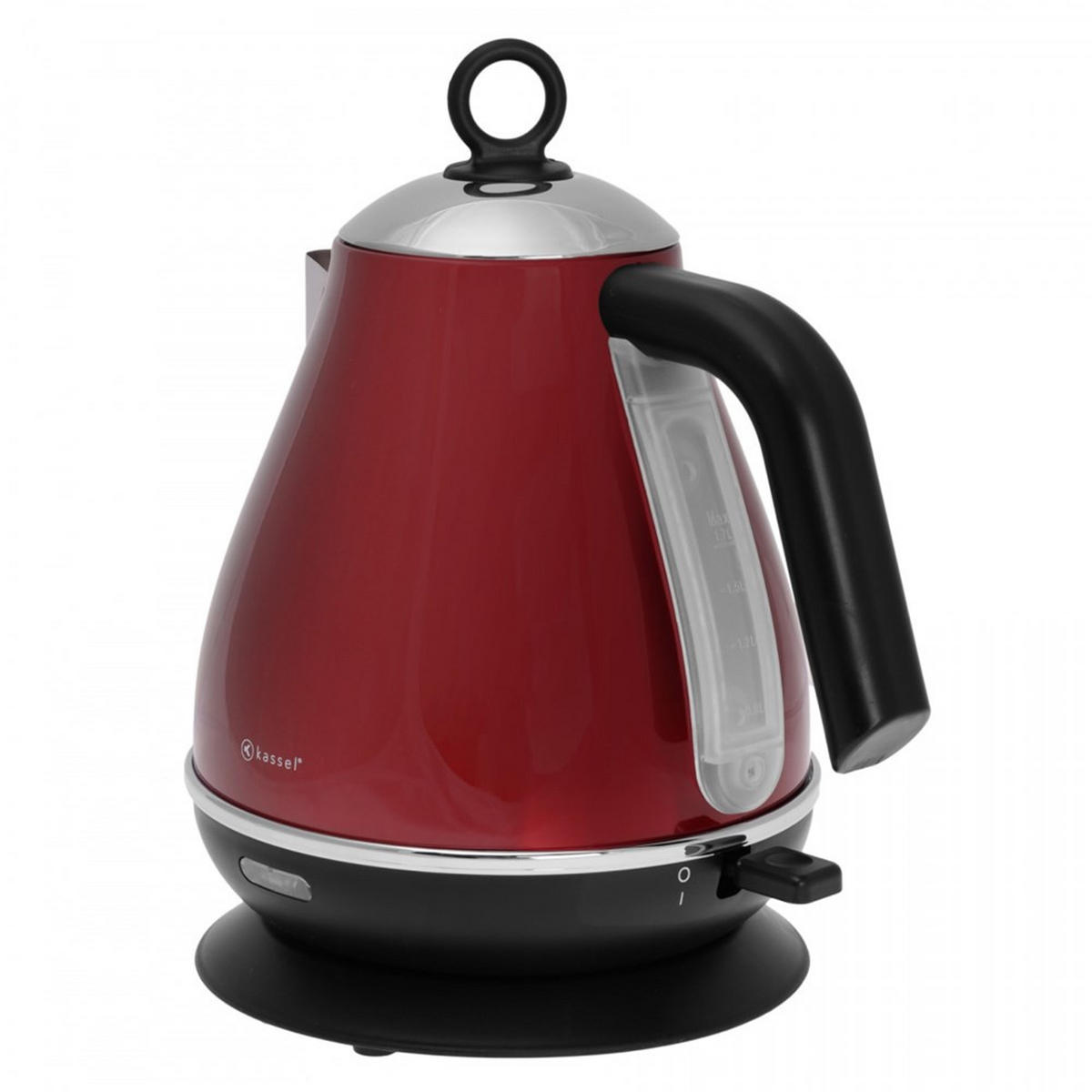 WASSERKESSEL Rot 18/18/24 cm 93224 - Rot, Metall (18cm) - Kassel 