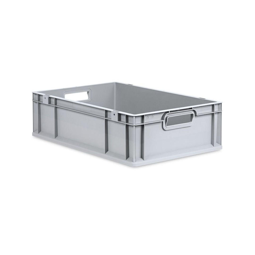 EUROBOX 5x Nextgen Economy Mit Auflagedeckel Grau/Blau Griffe Offen 34 Liter - Blau, Kunststoff (40/17/60cm) - PROREGAL