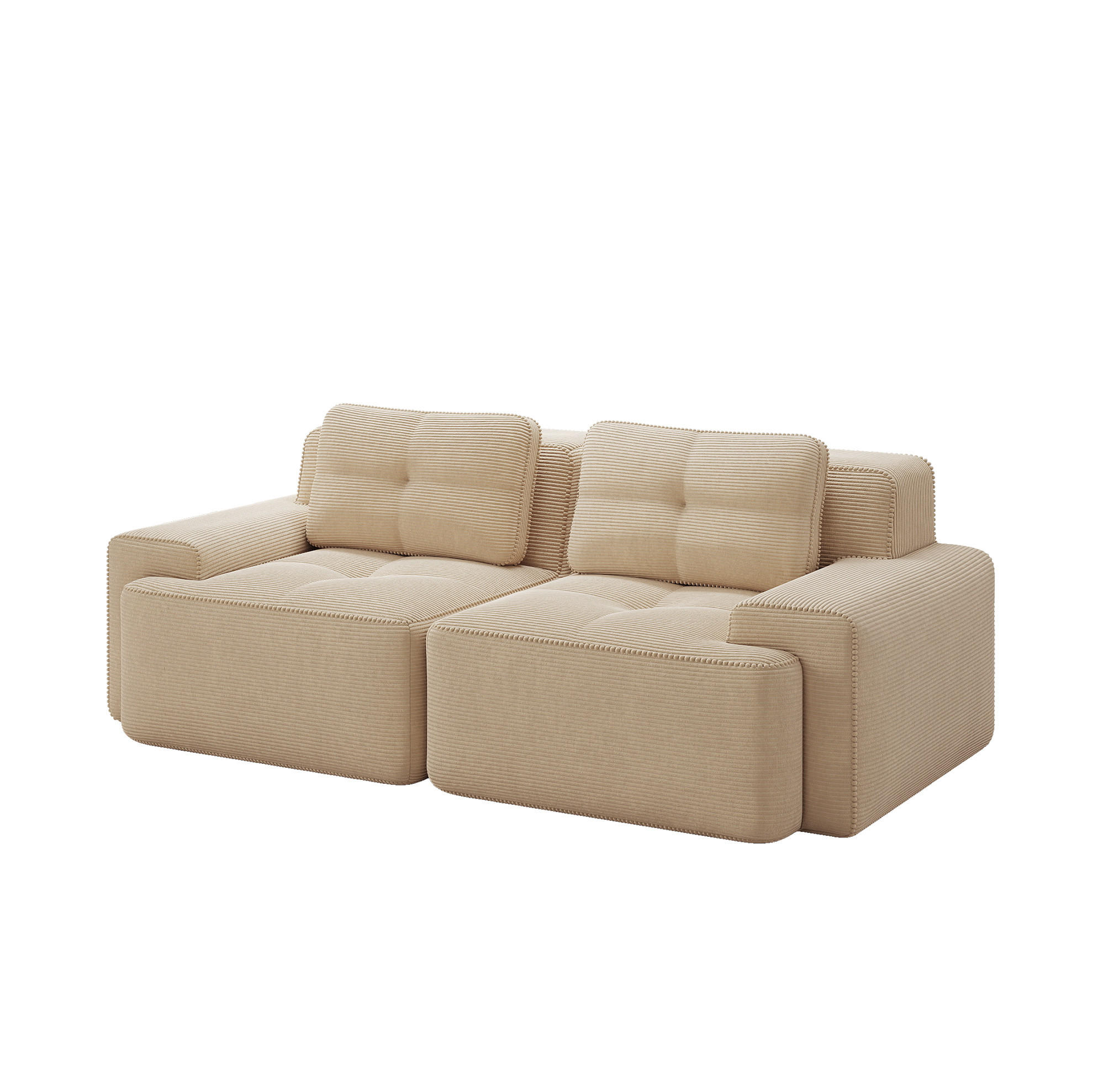 Flora Grace Sofa Beige 104x69x204 cm