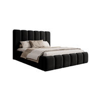 POLSTERBETT Doppelbett Ardal 160x200 cm, Schwarz - Schwarz, Textil (160/200cm) - Fedve