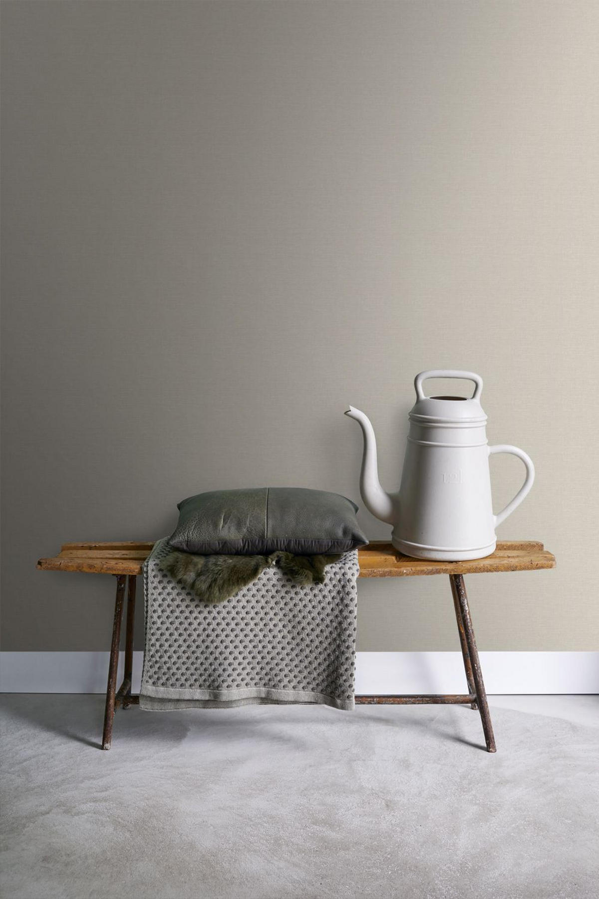 TAPETE Leinen-Optik 53 cm x 10 m - Beige, Papier (53/1000cm) - Sanders & Sanders