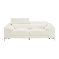 LEDERSOFA 3-Sitzer - Weiß - SOLANGE - Weiß, Leder (210/73/103cm) - Vente-Unique