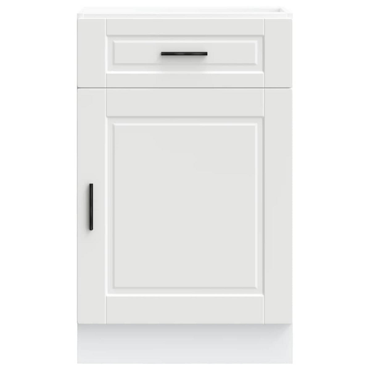 KÜCHENUNTERSCHRANK Porto Weiss Holzwerkstoff - Weiß, Holzwerkstoff (46/81.5/50cm) - vidaXL