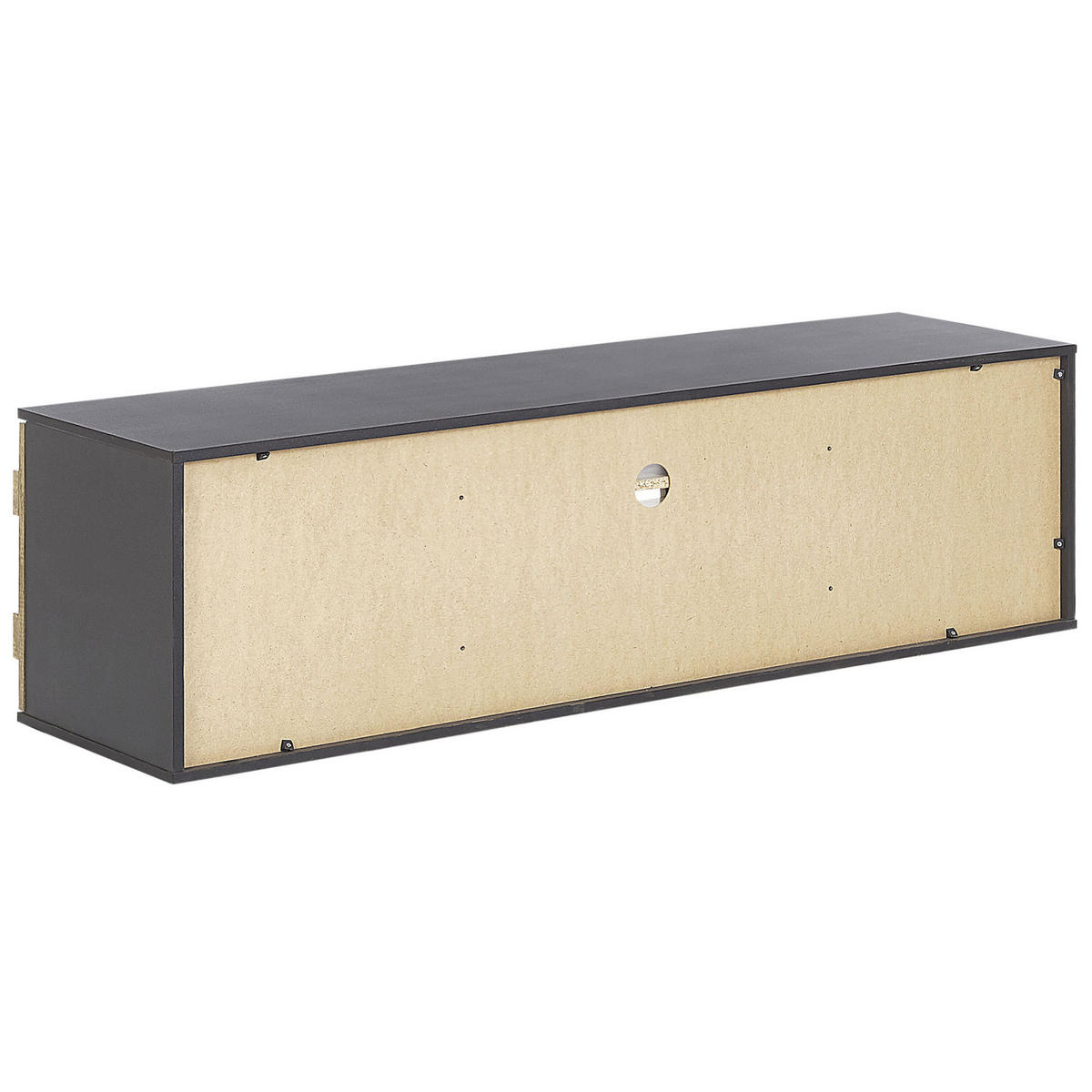 TV-MÖBEL Hellbraun, Schwarz SALTER 40/150/43 cm - Hellbraun, Holzwerkstoff (150/43/40cm) - Beliani