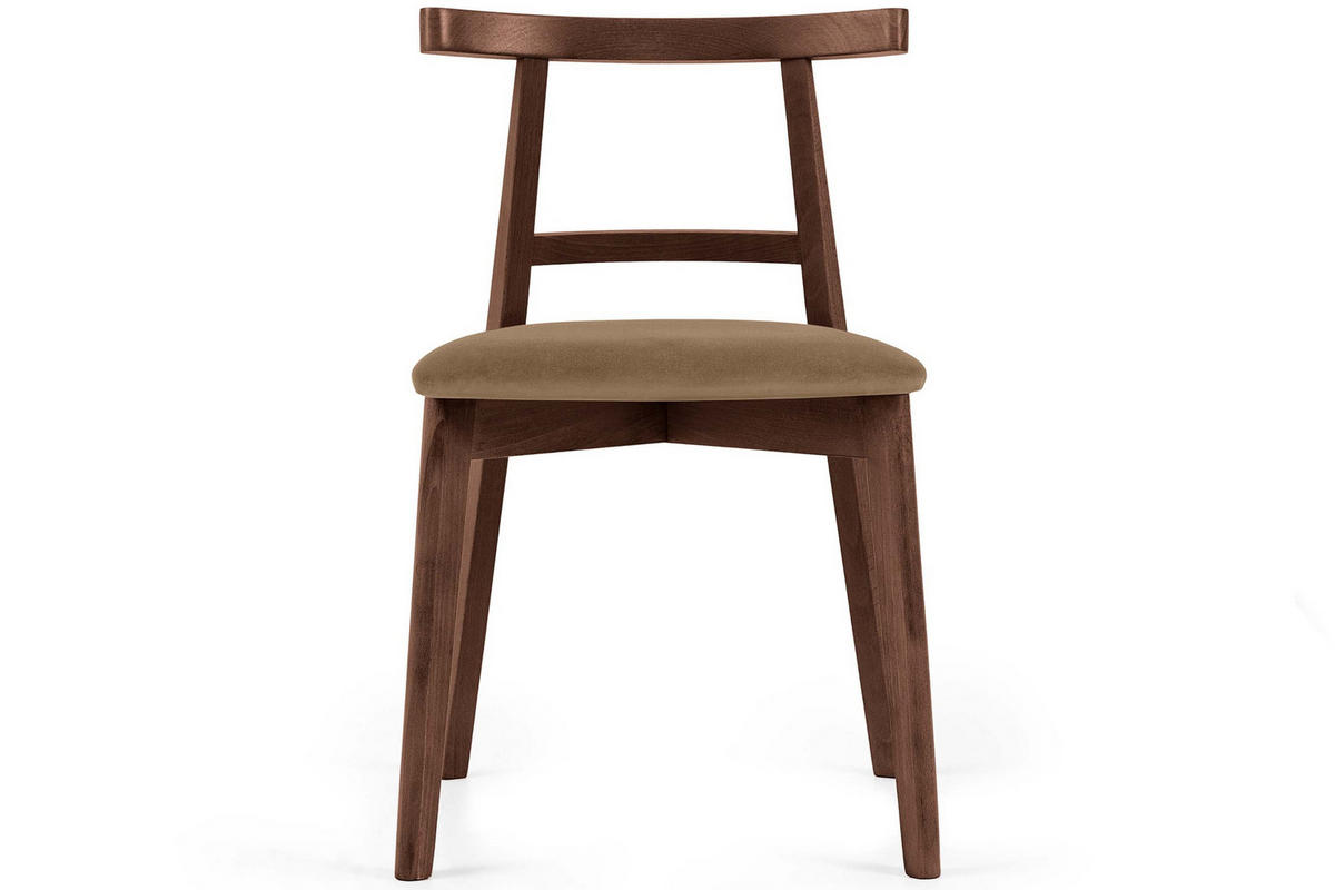 ESSTISCHSTÜHLE LILIO 2 St Vintage, Beige / mittelbraun - Beige/Braun, Holz/Textil (47/76/45cm) - KONSIMO®