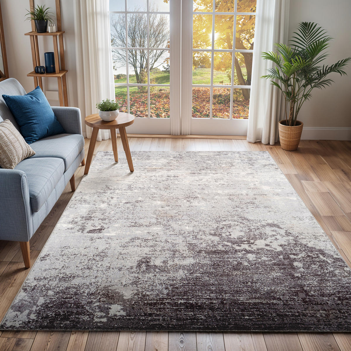 KURZFLORTEPPICH 120x170 cm Grau - Grau, Naturmaterialien/Textil (120/170cm) - LIVABLISS