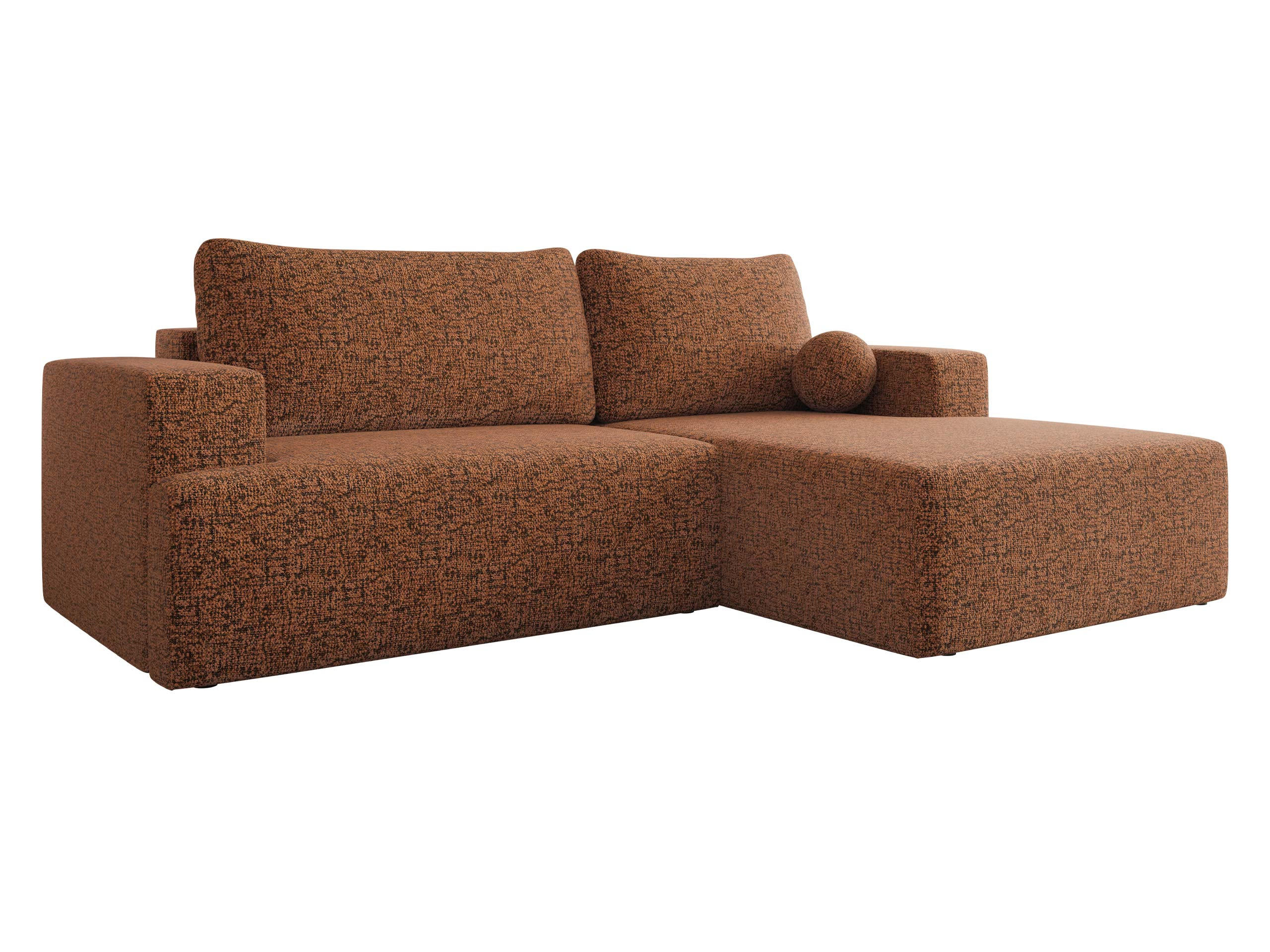 ECKSOFA Mivo, Seite: Rechts - Messingfarben/Schwarz, Holz/Kunststoff (266/163cm) - MIRJAN24