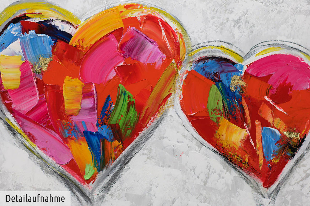 ACRYLBILD HANDGEMALT 150/50 cm - Grau, Holz/Textil (150/50cm) - KUNSTLOFT