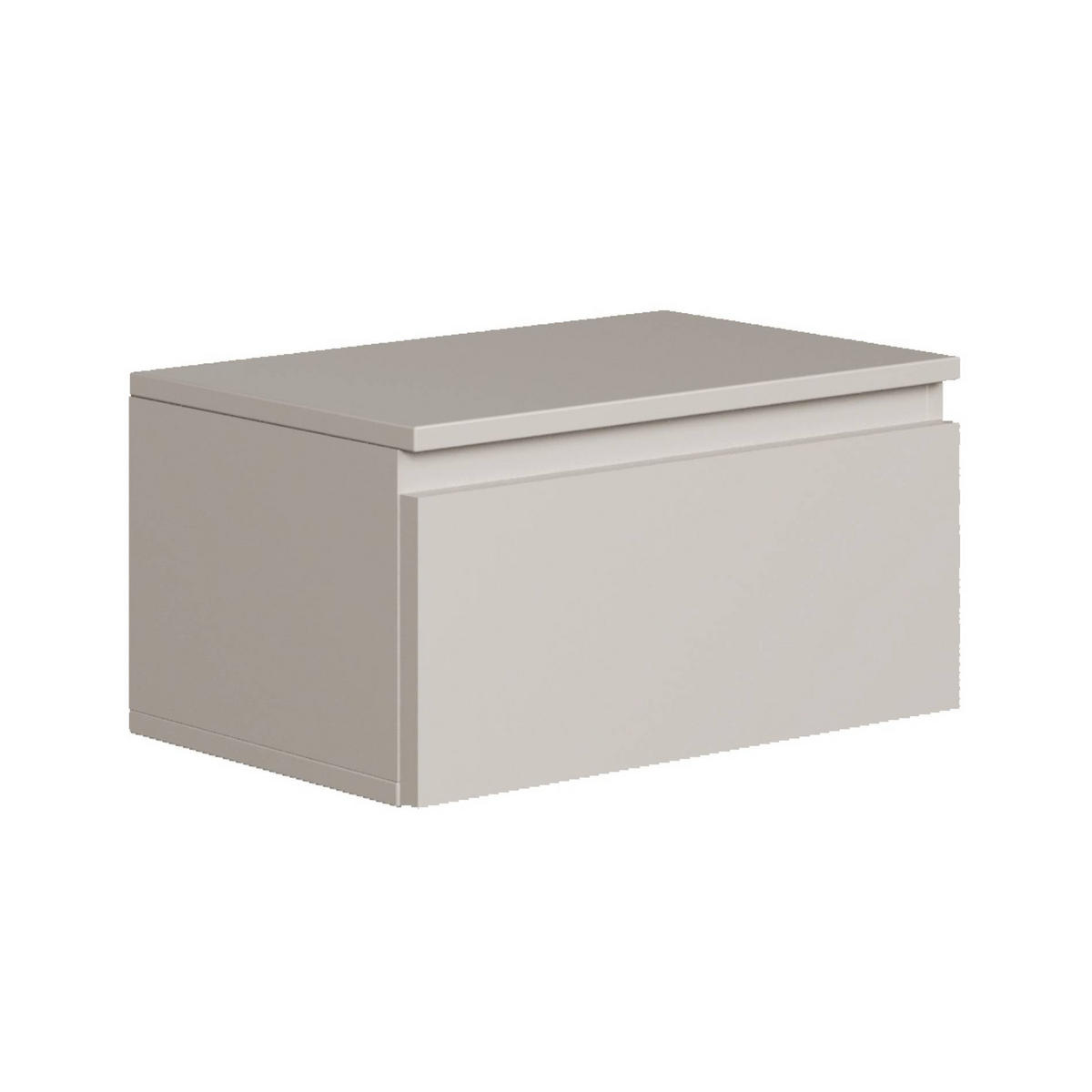 WANDNACHTTISCH Bemmi Greige 49 cm - Kaschmir, Holzwerkstoff (48.4/25.4/31.8cm) - Selsey