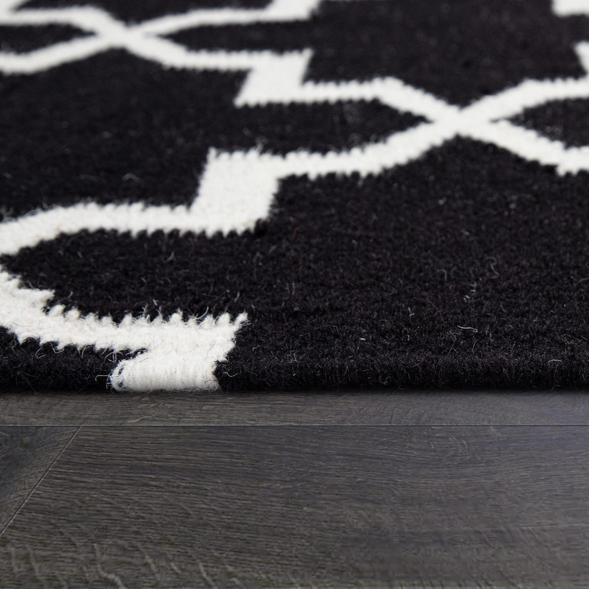 NATURFASERTEPPICH 140/200 cm Kenitra 504 - Schwarz, Textil (140/200cm) - Paco Home