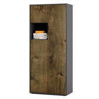 AKTENSCHRANK Amira T10 Eiche Ribbeck 180/80/40 cm - Alteiche, Holzwerkstoff (80/180/40cm) - SIMPLYFURN