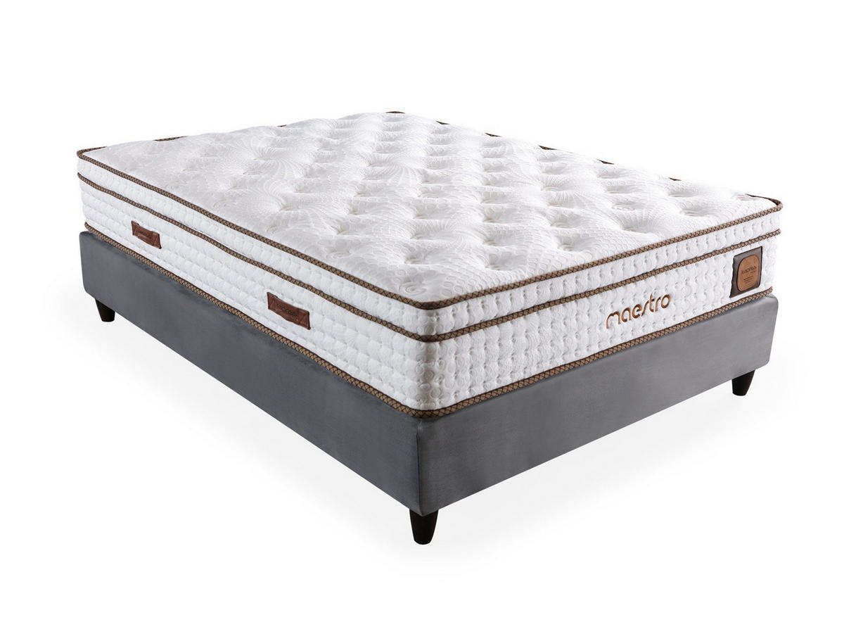 POLSTERBETTSET Maestro 140x200 Braun - Braun, Textil/Metall (140/200cm) - Villa Möbel