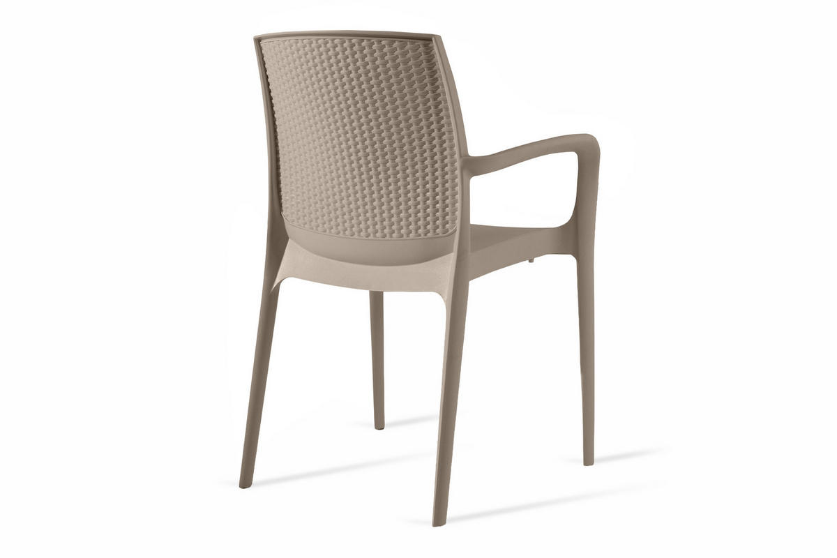 GARTENSTUHL RANTU 2-tlg, Beige - Beige, Kunststoff (60/84/55cm) - KONSIMO®