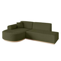ECKSOFA Ottomane Links ARRIO-L1 - 243x171x83 cm Grün - Grün, Holzwerkstoff/Textil (243/171cm) - ALTDECOR