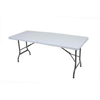 GARTENTISCH Peter klappbar Klapptisch - Weiß, Kunststoff (244/75/72.5cm) - DELUKE