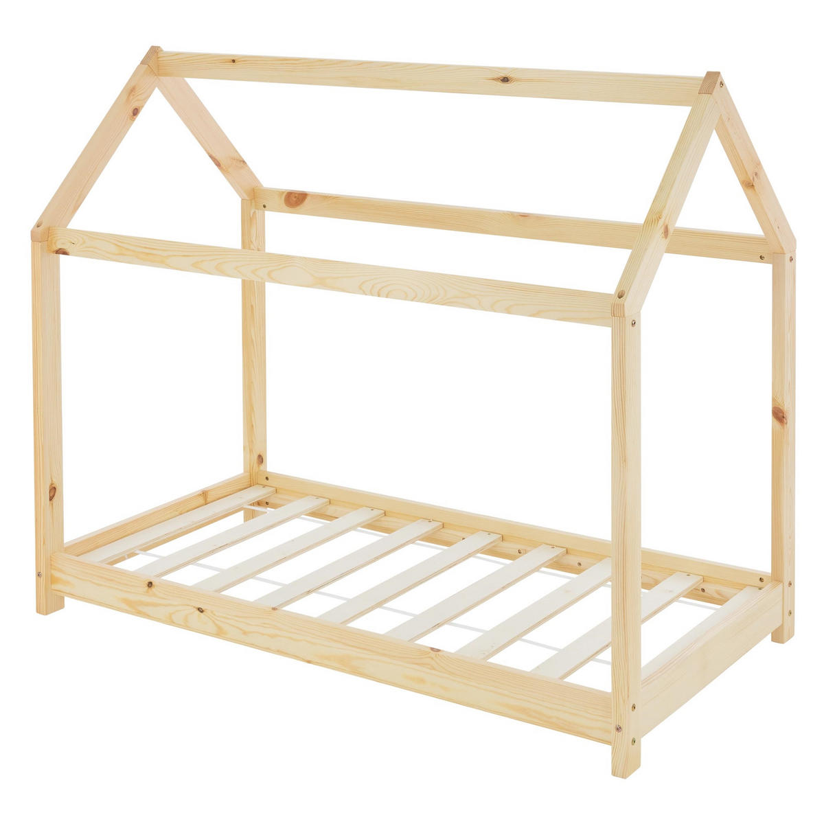 KINDERBETT mit Dach 70x140 cm Natur - Naturfarben, Holz (70/140cm) - ML-DESIGN