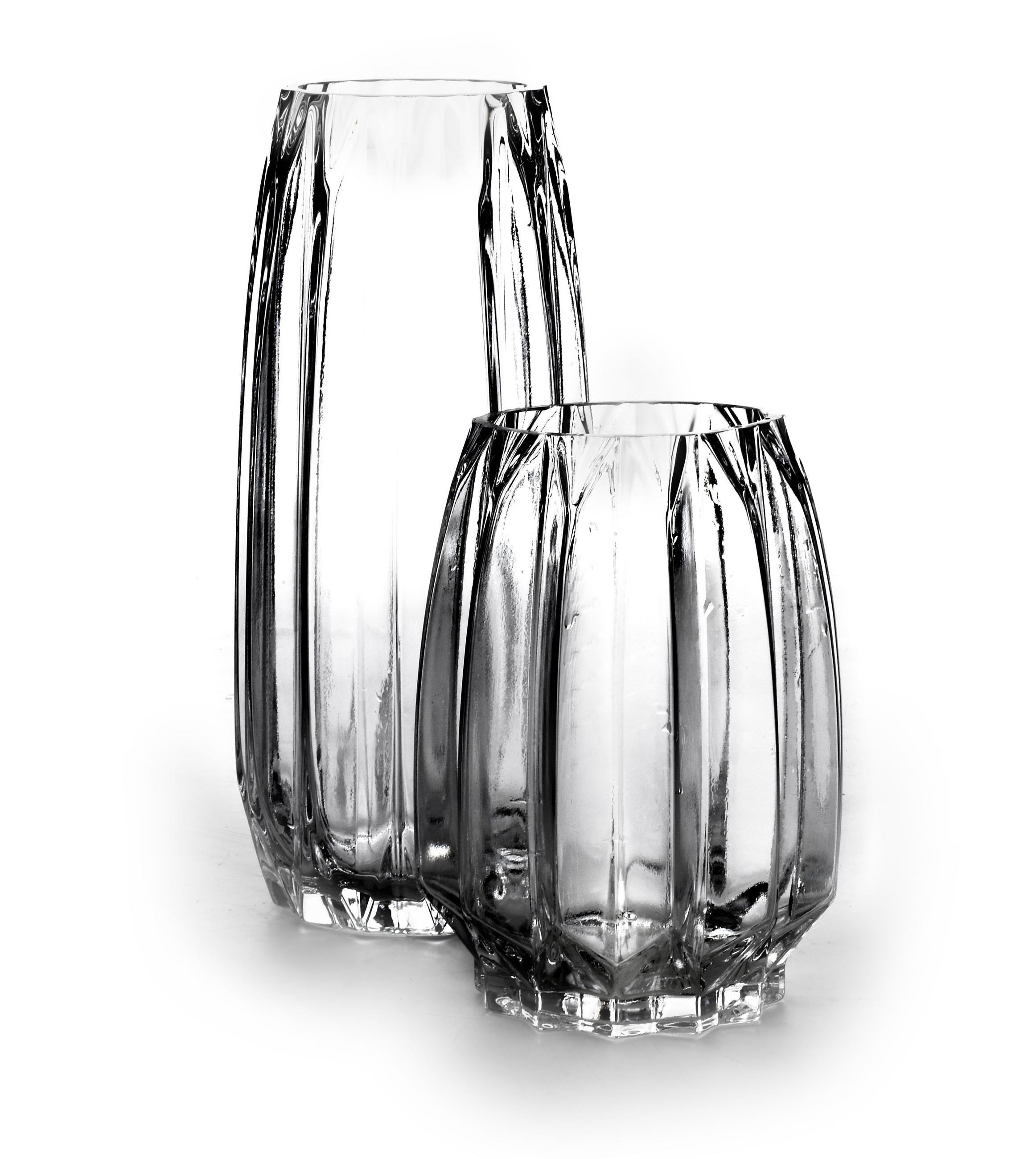 VASE Serenite Transparent 11x9,5xh20 cm Glas - Transparent, Glas (20cm) - Mondex
