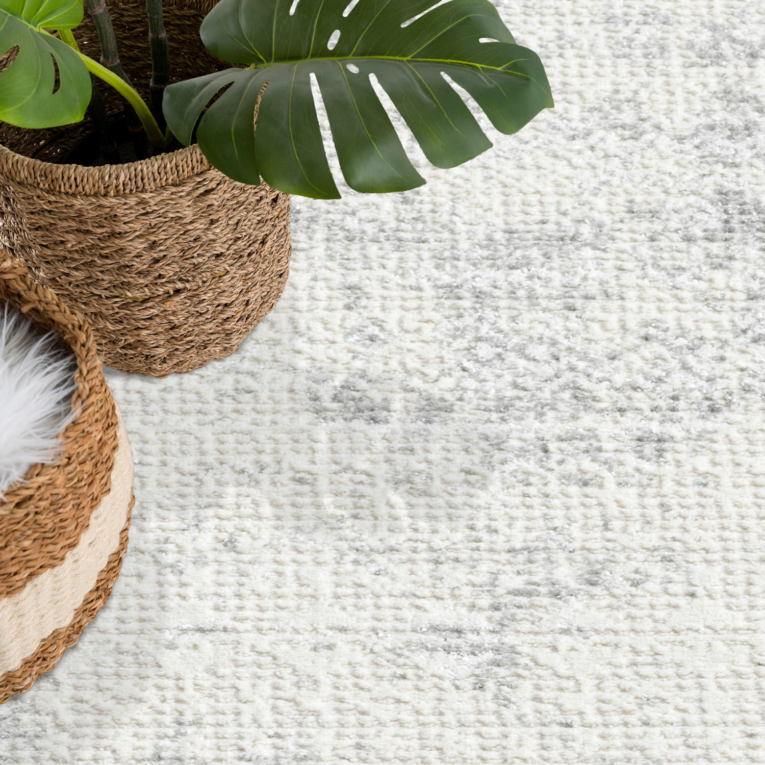 Thumbnail - carpet city Kurzflor-Teppich, Grau, Textil, Orientalisch, Vintage, Rechteckig, 120x170 cm, Oeko-Tex® Standard 100, für F...