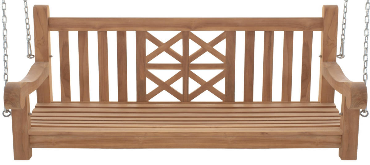 SCHAUKELBANK Tabel Holz Teak Hängebank - Teakfarben, Holz (150/61/70cm) - DELUKE