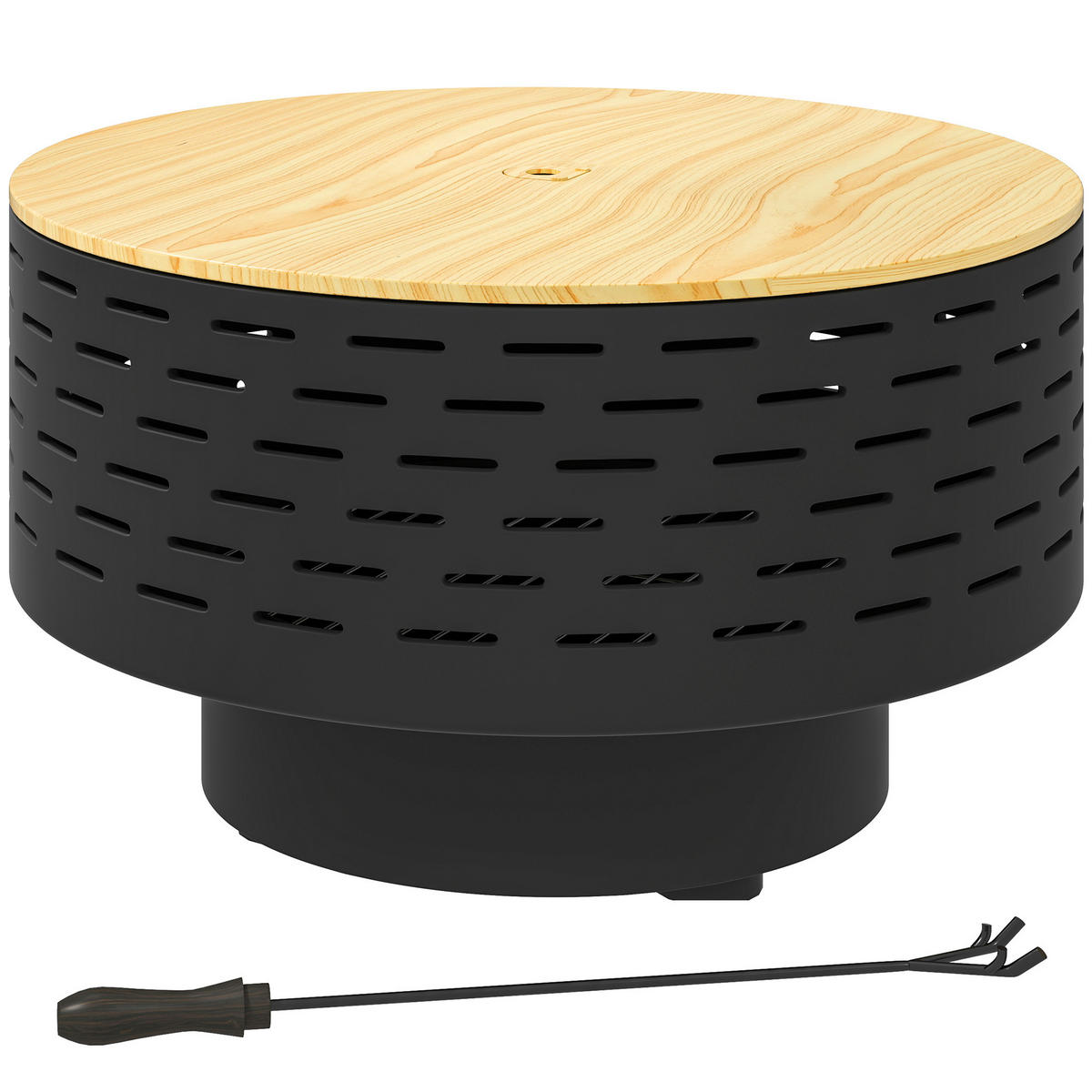 FEUERSCHALE 3-in-1 DE-10372 Kohlegrau - Anthrazit, Metall (60/39/60cm) - ComfortXL