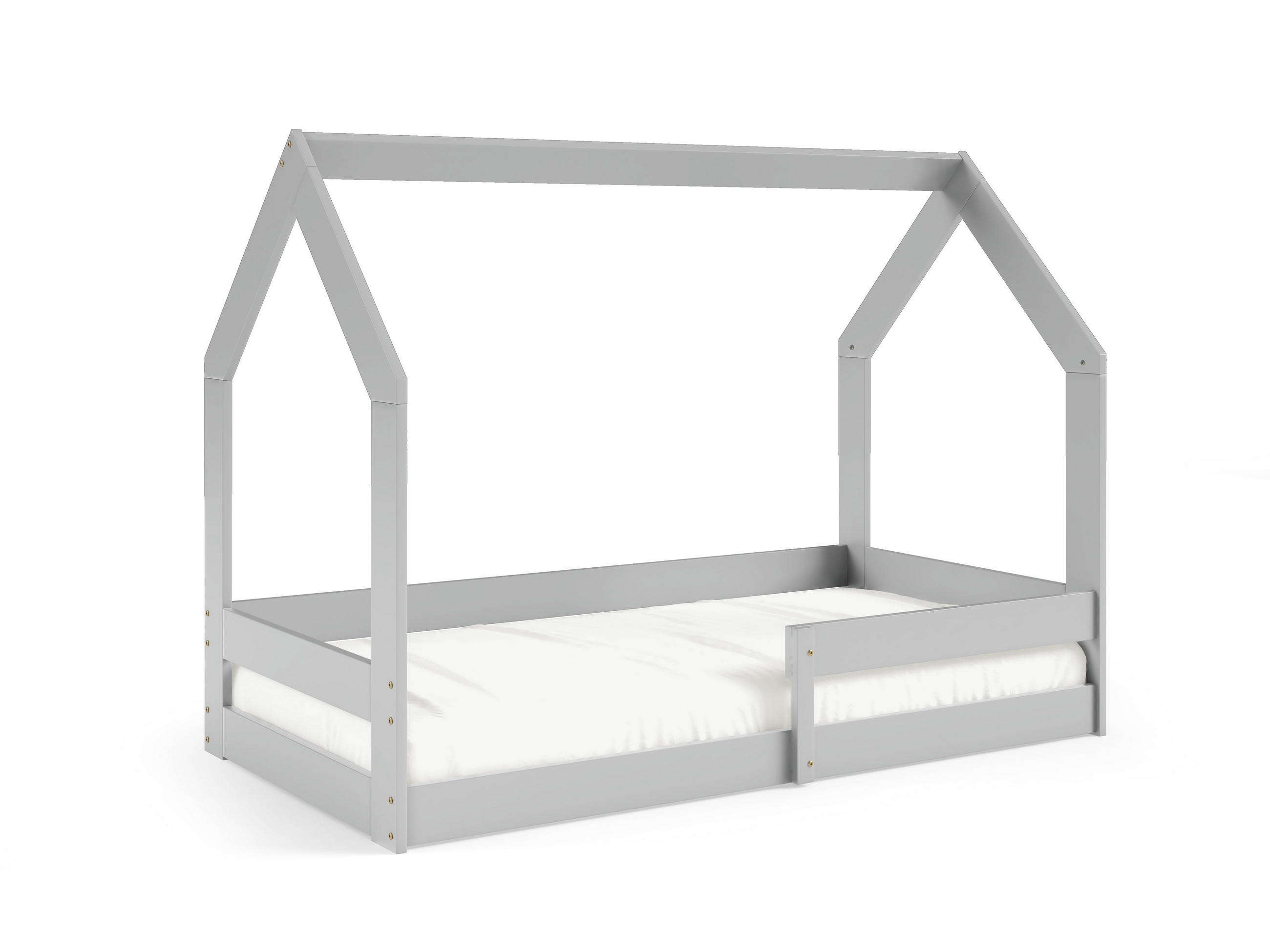 KINDERBETT FLORA 80x160 cm Hellgrau - Hellgrau, Holz (80/160cm) - MASSENO