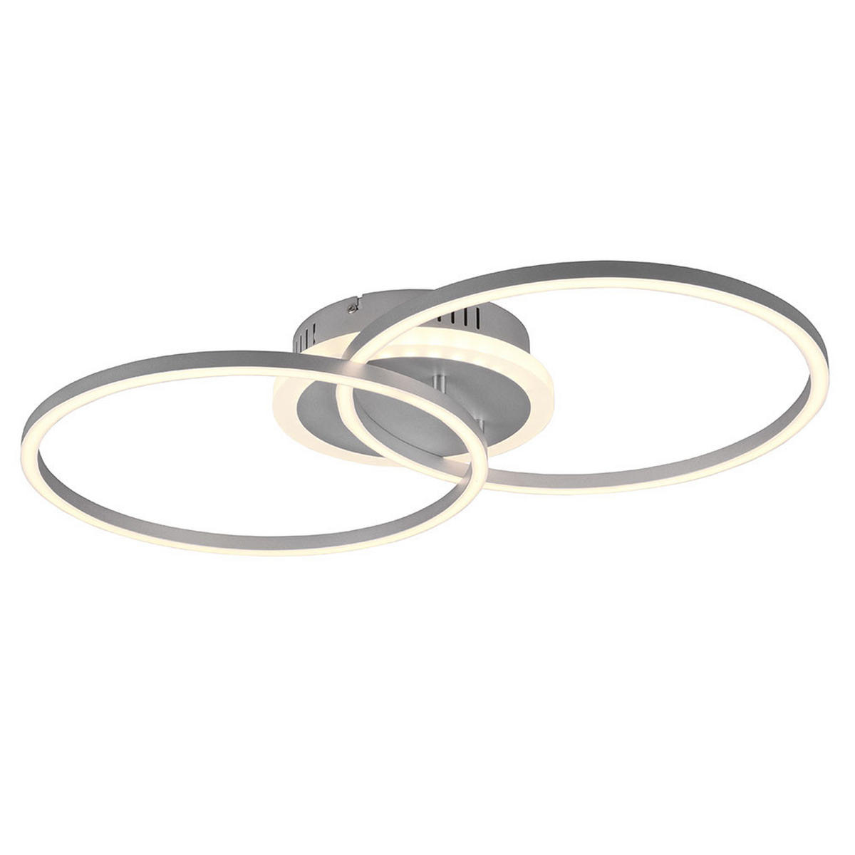 LED DECKENLEUCHTE Metall Silber - Silberfarben, Metall (60/35/8cm)