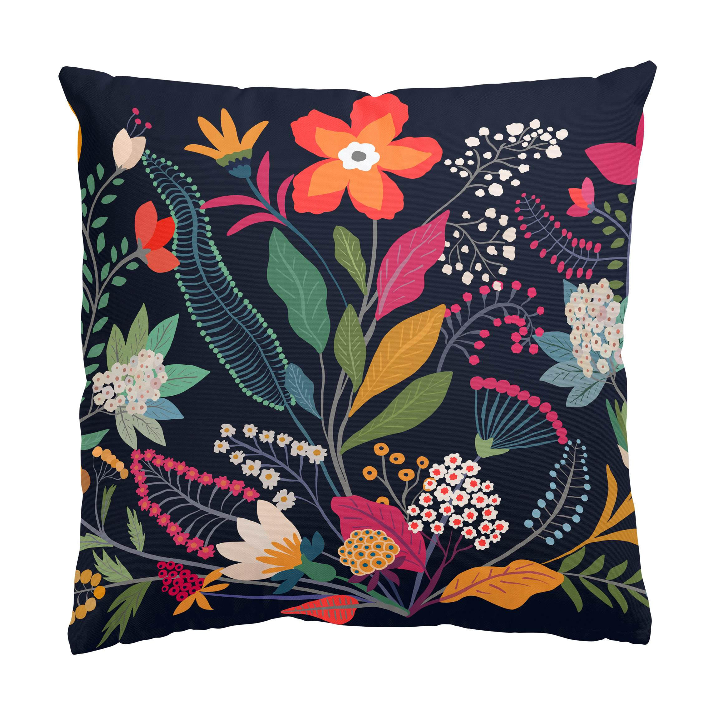 KISSENBEZUG Mexikanische Blumen 50/50 cm - Multicolor, Textil (50/50cm) - Bilderwelten