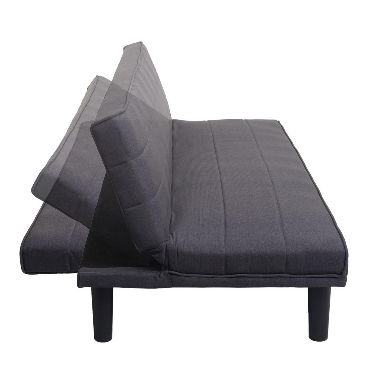 SCHLAFSOFA Anthrazit - Anthrazit, Textil (165/72/78cm) - MCW