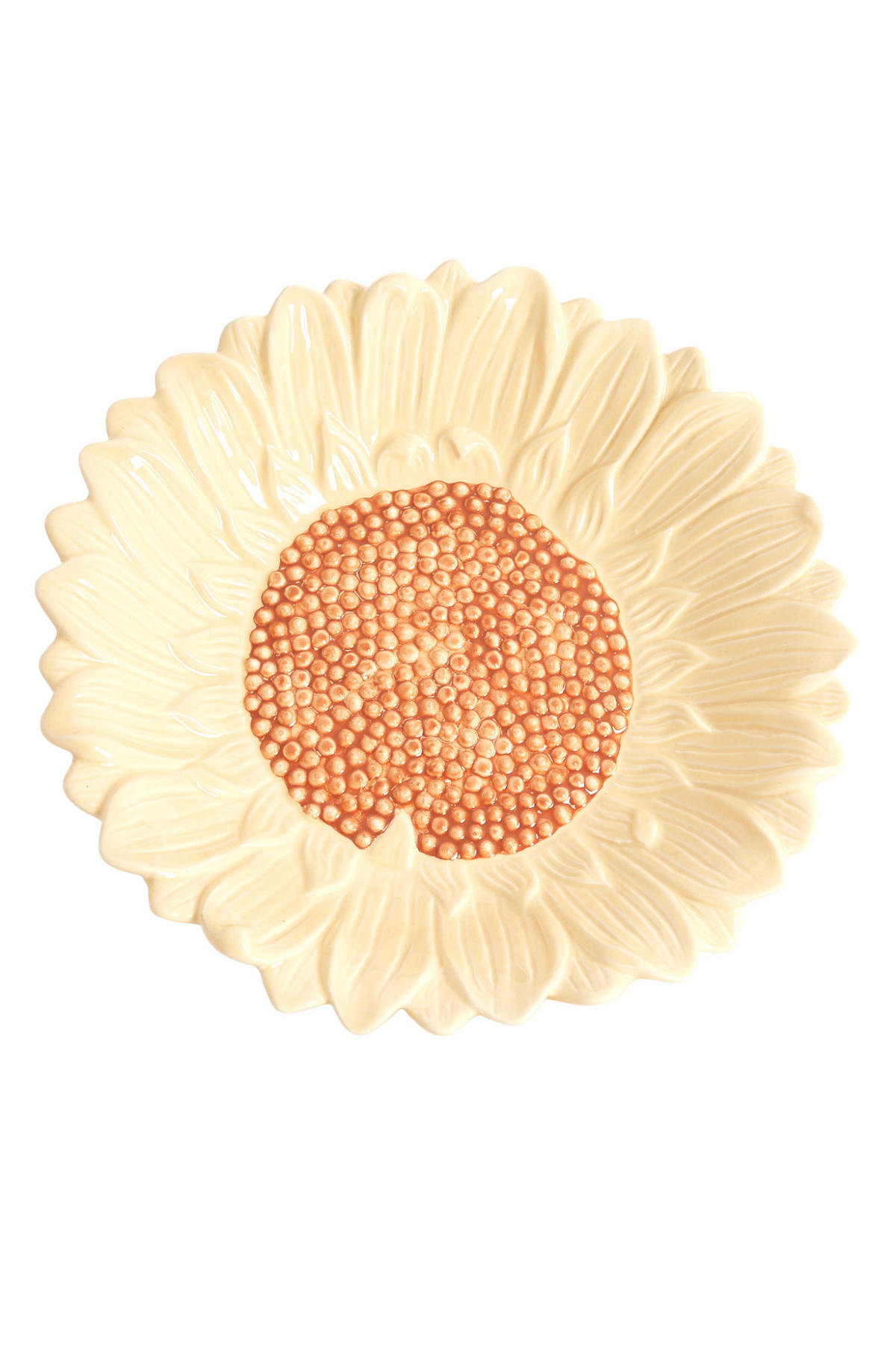 SCHALE Severa Orange 27/27/4,5 cm - Orange, Keramik (27/4.5cm) - Light & Living