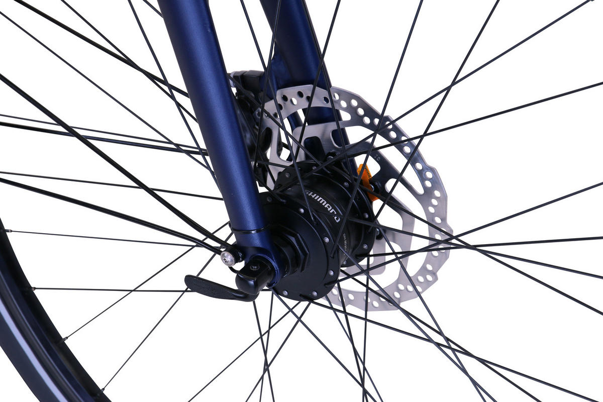 TREKKING Gent Super Deluxe Ocean Blue 8 Gang 28 Zoll Gr: 53cm & 58cm - Blau, Metall (53cm) - Hawk Bikes