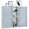 HIGHBOARD Cuba Türen in Denim matt - Pastellblau, Holzwerkstoff (130.5/105.5/35.5cm) - Vladon