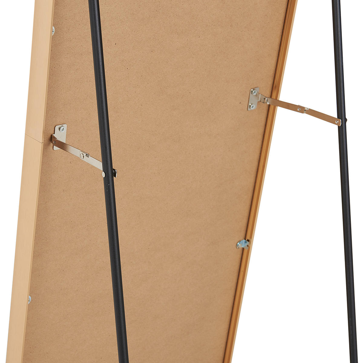 STEHSPIEGEL gold 36/150 cm Bagnolet - Goldfarben, Metall (36/150/40cm) - Beliani