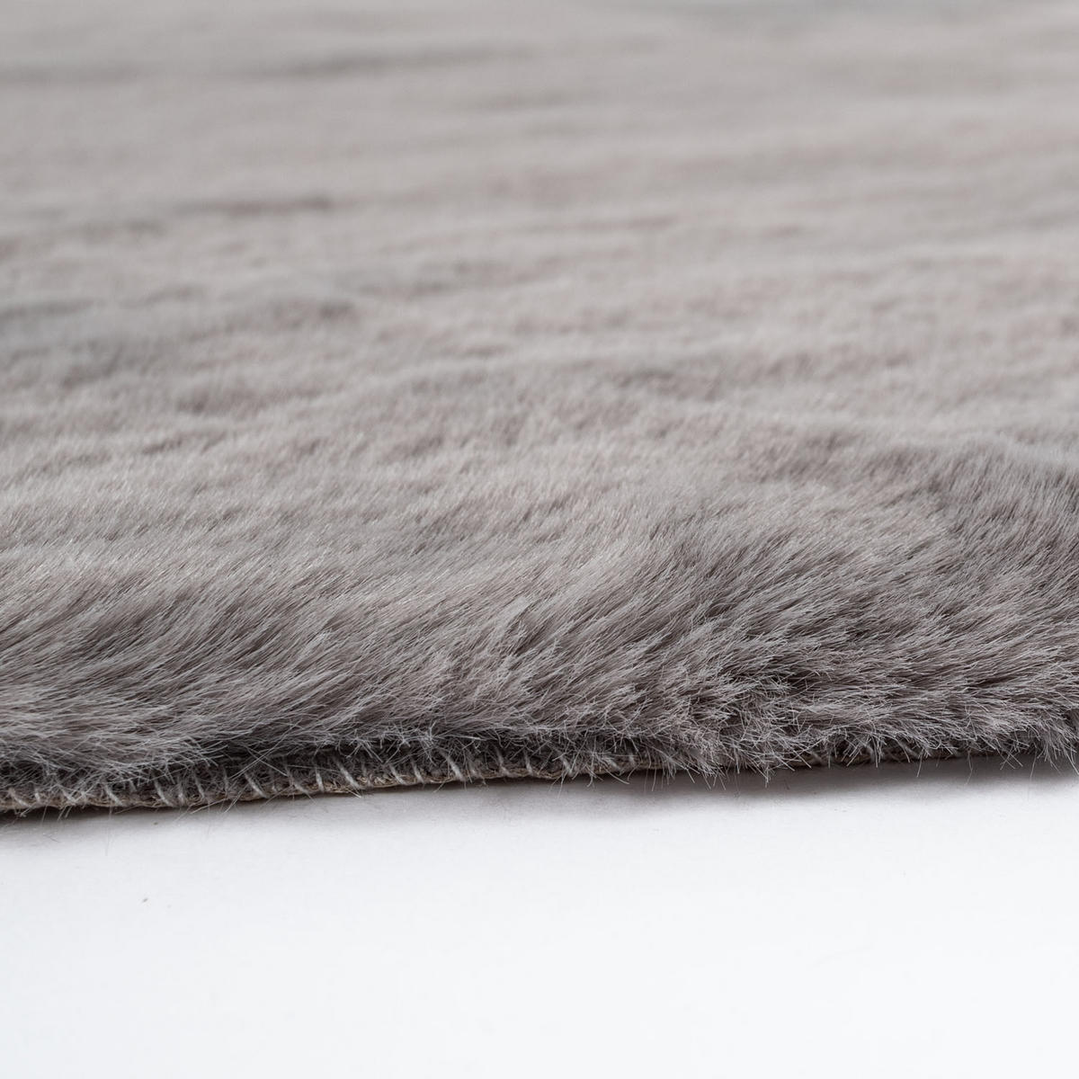 HOCHFLOR-TEPPICH Cosy 500 Grau 60x90 cm - Grau, Kunststoff/Textil (60/90cm) - carpet city